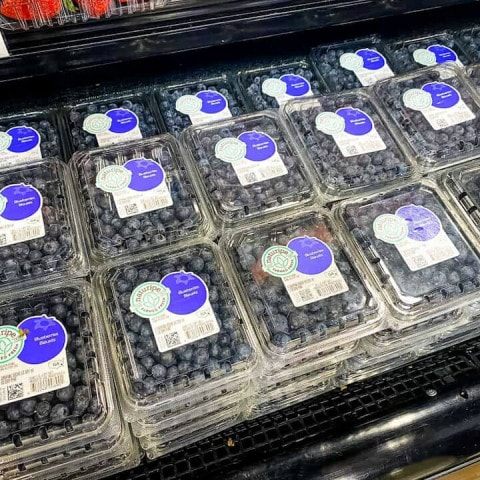 First blueberry label manufactured