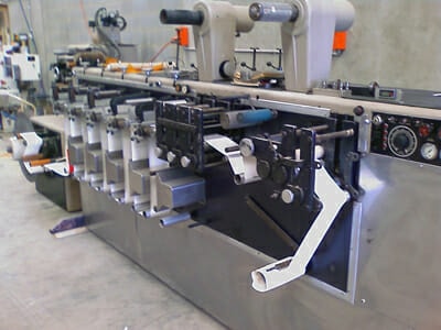 A machine is being used in a factory.